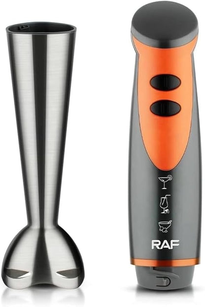 RAF R.271 Hand Blender, 800W Powerful Stainless Steel Stick Blender with Beaker & Chopper Attachment