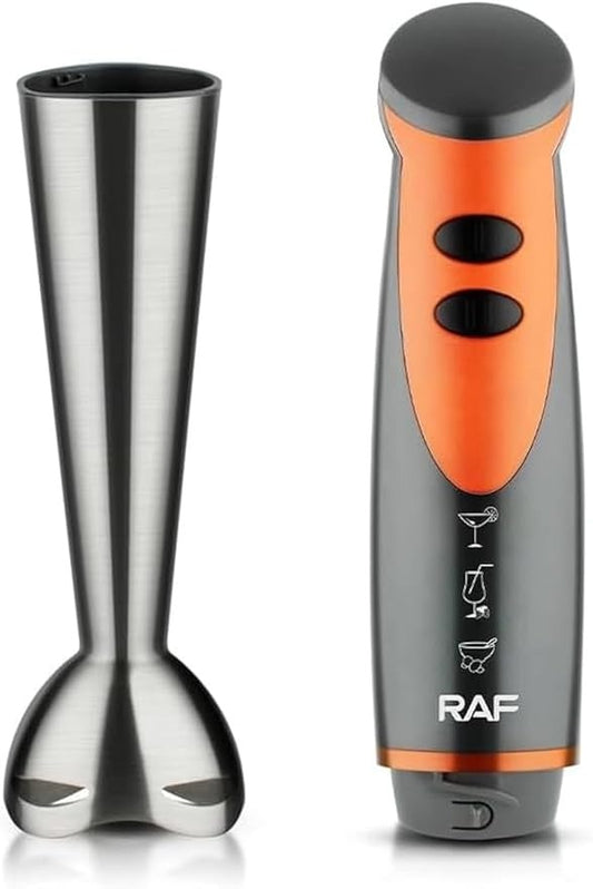 RAF R.271 Hand Blender, 800W Powerful Stainless Steel Stick Blender with Beaker & Chopper Attachment
