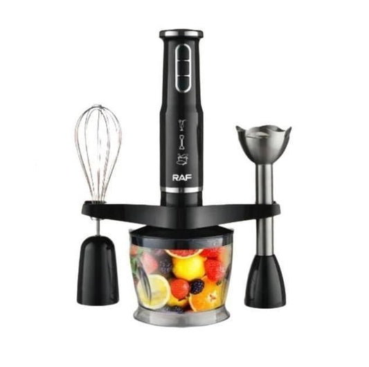RAF R.291 Multifunctional Hand Blender Set – 600W, 3-Speed Adjustable, Egg Beater & Food Mixer
