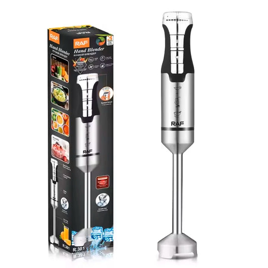 RAF R.381 Stainless Steel Hand Blender – 1600W, 2 Speed Control, Powerful Stick Blender for Smoothies, Soups & Sauces