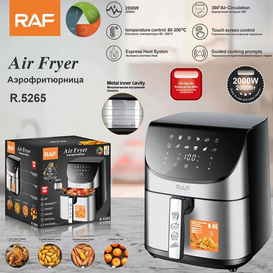 RAF Air Fryer, Oil-Free, 2000 Watts, 8 Liters (R.5265)