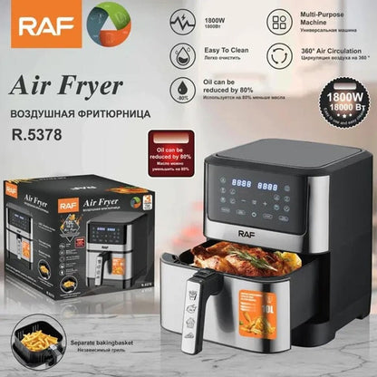 RAF R.5378 Multifunctional Electric Fryer Air Fryer Airfryer 1800W