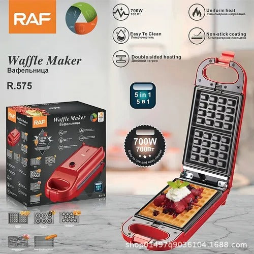 RAF R.575 700W Waffle Maker 1 in 5 Large