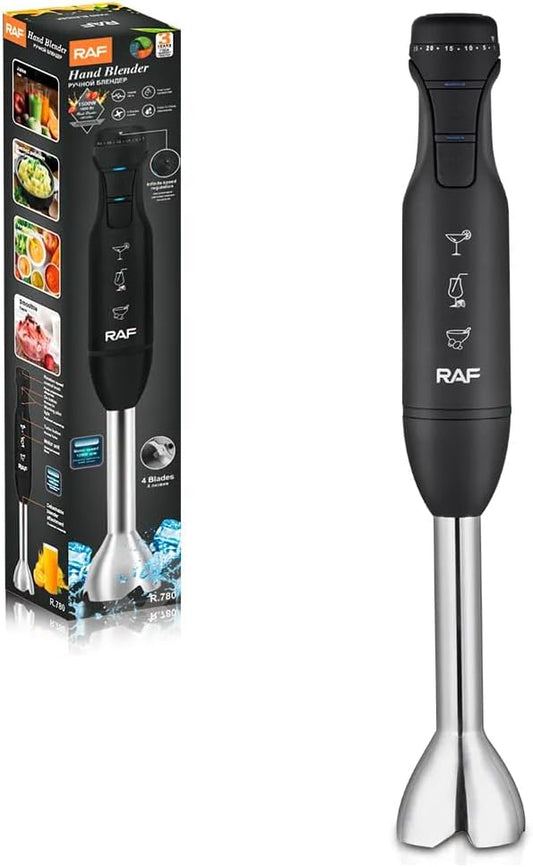 RAF R.780 Digital Hand Blender – 1500W, Variable Speed Control, Stainless Steel Immersion Blender for Smoothies, Soups & Sauces