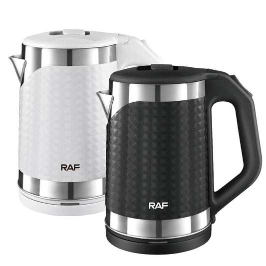 RAF R.7875 Electric Kettle – 2L Bicolor Double Wall Stainless Steel, 1500W