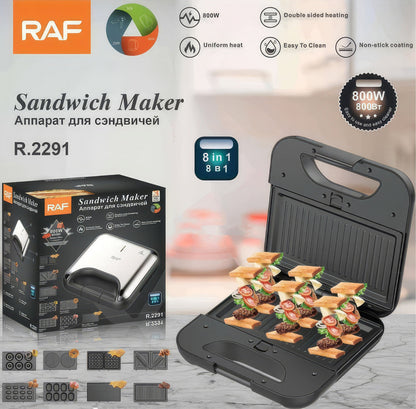 RAF Sandwich Maker 8 * 1 - R.2291 - RAF - 800 Watt