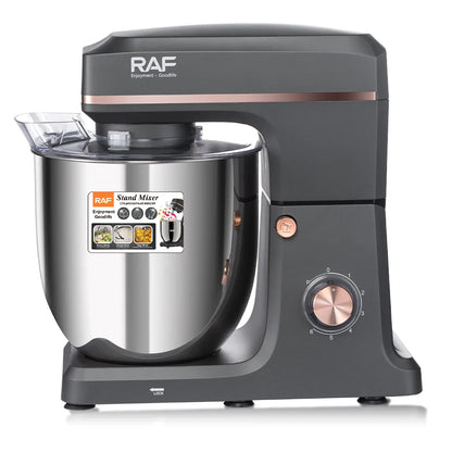 RAF Stand Mixer – 2000W, 12L Large Capacity Bowl, R.6615, Black