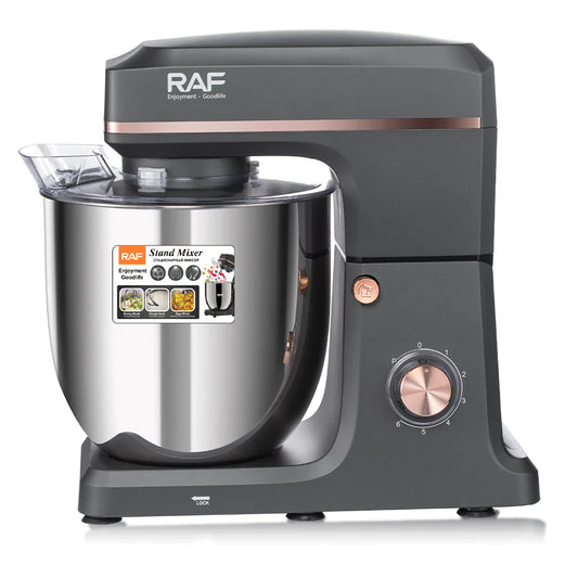 RAF Stand Mixer – 2000W, 12L Large Capacity Bowl, R.6615, Black