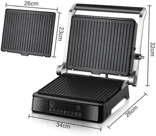 RAF Steak Machine & Grill & Waffle R.535, 1800 Watt, 220v, 50Hz, Silver