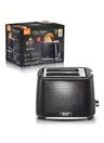 RAF Toaster , 2 Slices, 900 Watt, Black Silver - R.2102