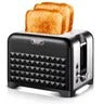 RAF Toaster , 2 Slices, 930 Watt, Black Silver - R.2101