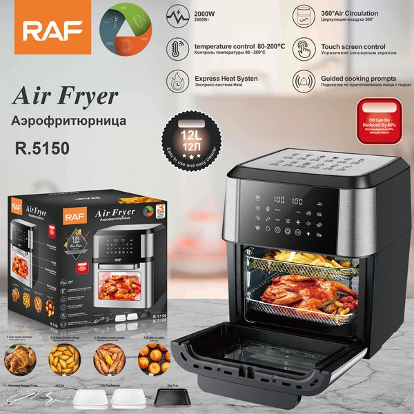 Raf Air Fryer, Oil-Free, 2000 Watts, 12 Liters (R.5150)